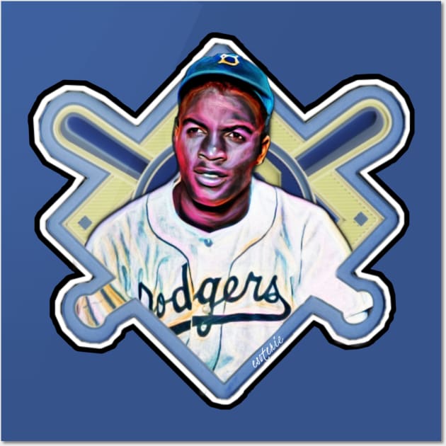Jackie Robinson Wall Art by Esoteric Fresh 